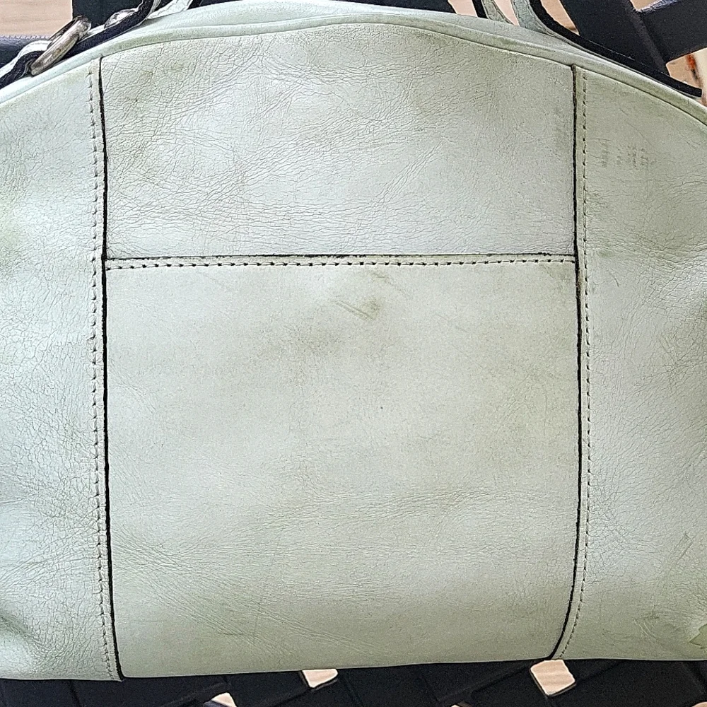 Patricia Nash Fiora Satchel White Waxed Tooled